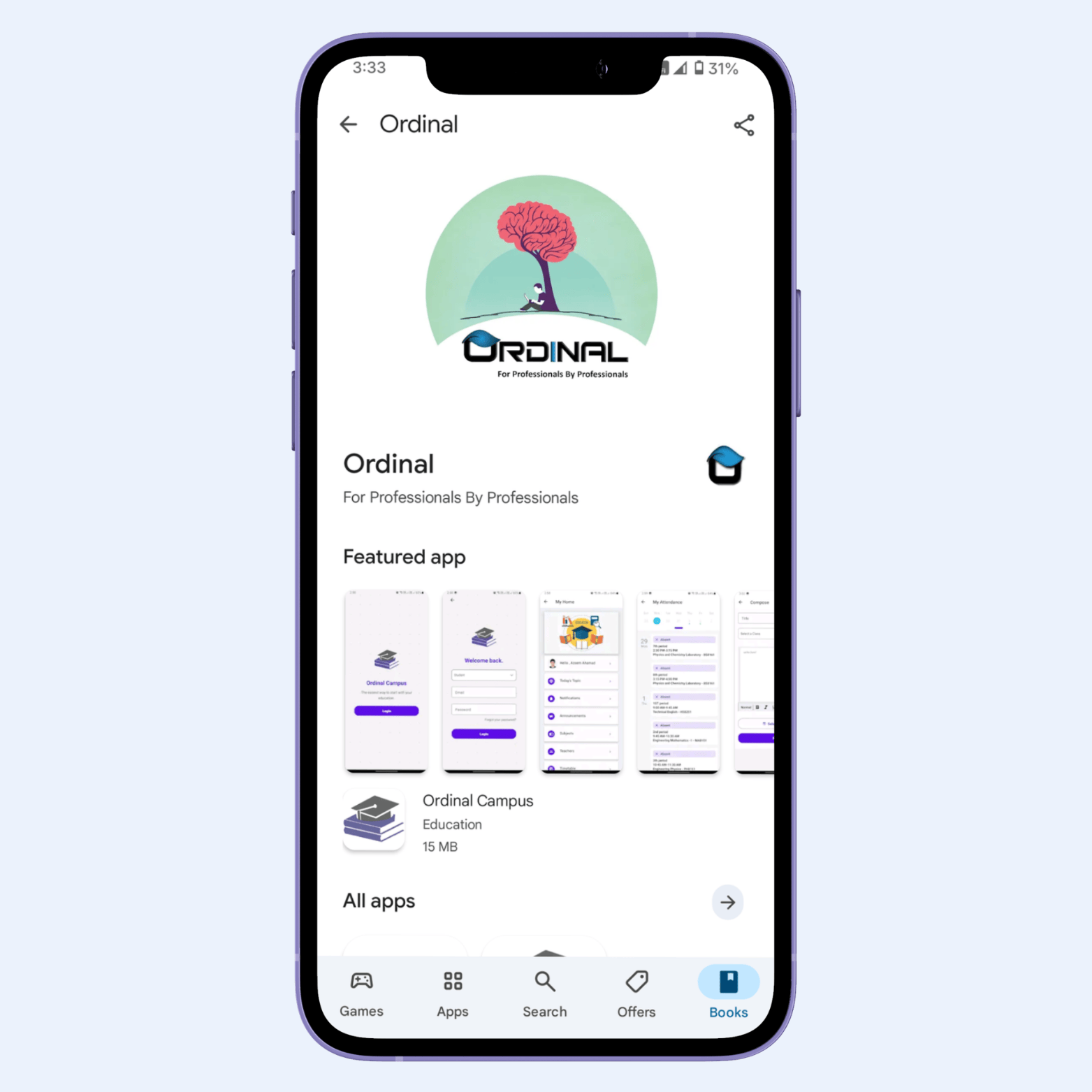 Ordinal Mobile App