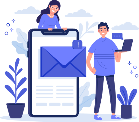 Promotional SMS Marketing Illustration