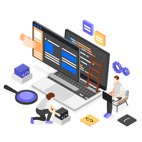 Website Design & Development Illustration